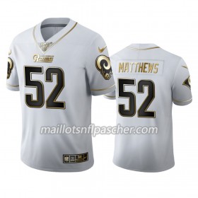 Maillot Los Angeles Rams Clay Matthews 52 Nike Blanc Golden Edition 100th - Homme